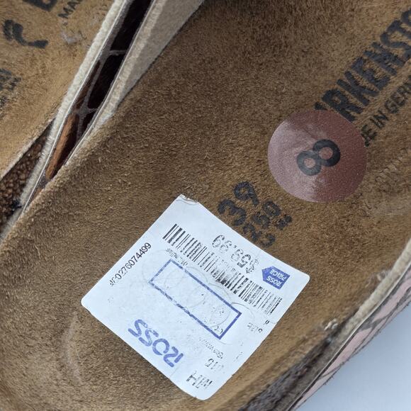 Birkenstock Arizona Gator Gleam Big Buckle Sandal in Copper SZ 39/8 - Picture 8 of 9